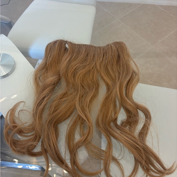Accessories - Elegant Wavy Three Layers Clip On Hair Extension in Dark Blond .